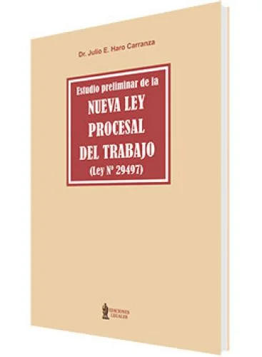 ESTUDIO PRELIMINAR DE LA NUEVA LEY PROCE..