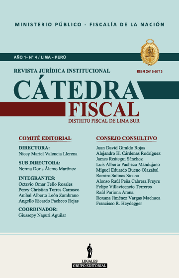 REVISTA JURIDICA INSTITUCIONAL CATEDRA FISCAL DISTRITO FISCAL DE LIMA SUR
