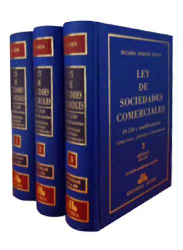 LEY DE SOCIEDADES COMERCIALES (Tomo I, I..