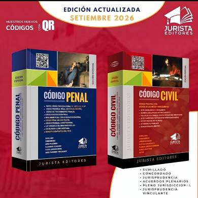 Pack Codigo Civil y Codigo Penal - Setiembre 2026 - Jurista - Vende Librería Legales