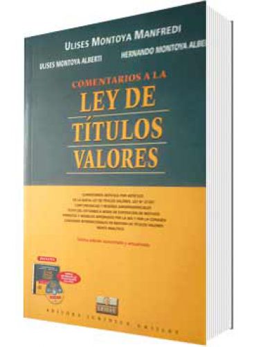 COMENTARIOS A LA LEY DE TÍTULOS VALORES