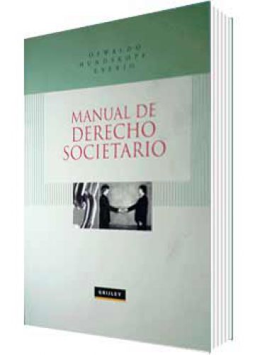 MANUAL DE DERECHO SOCIETARIO