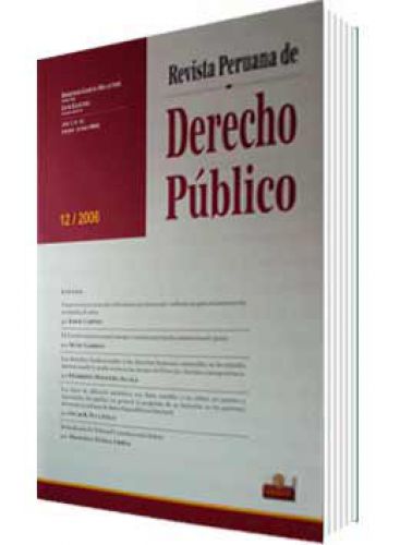 REVISTA PERUANA DE DERECHO PÚBLICO 12 REVISTA PERUANA DE DERECHO PÚBLICO 12